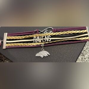 Baltimore Ravens Charm Bracelet